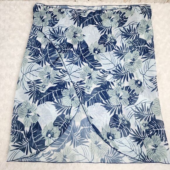 Milkfeel Floral Swimsuit Sarong Coverup Blue OSFA - Picture 4 of 8
